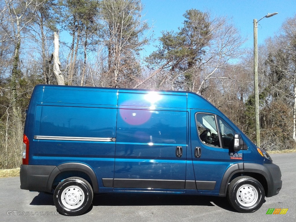 Patriot Blue Pearl 2021 Ram ProMaster 1500 High Roof Cargo Van Exterior Photo #141178496