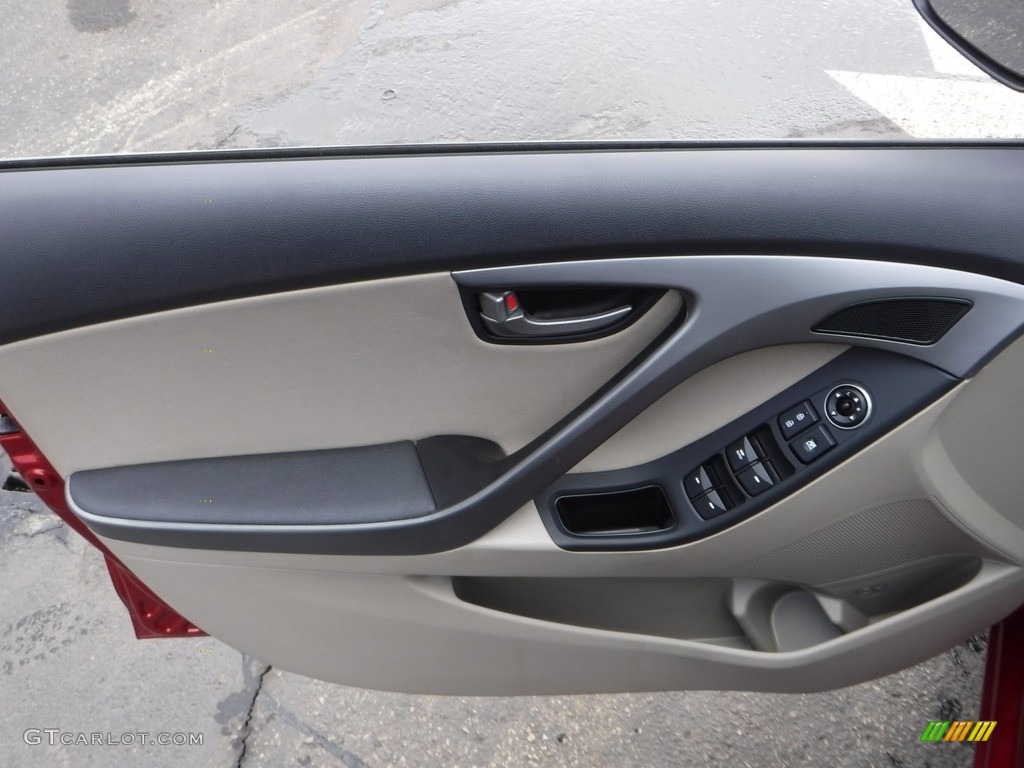 2016 Elantra Value Edition - Red / Beige photo #16