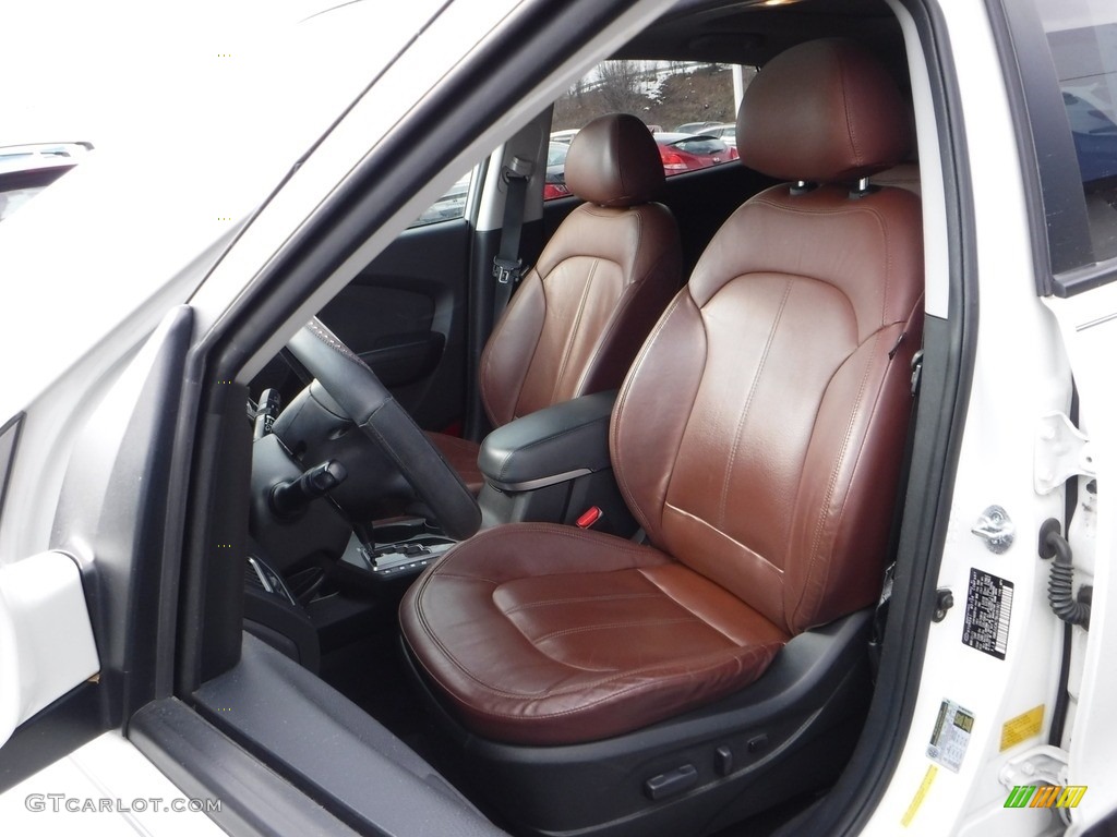 2011 Tucson Limited AWD - Cotton White / Black/Saddle photo #12