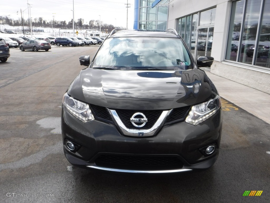 2014 Rogue SL AWD - Midnight Jade / Almond photo #5