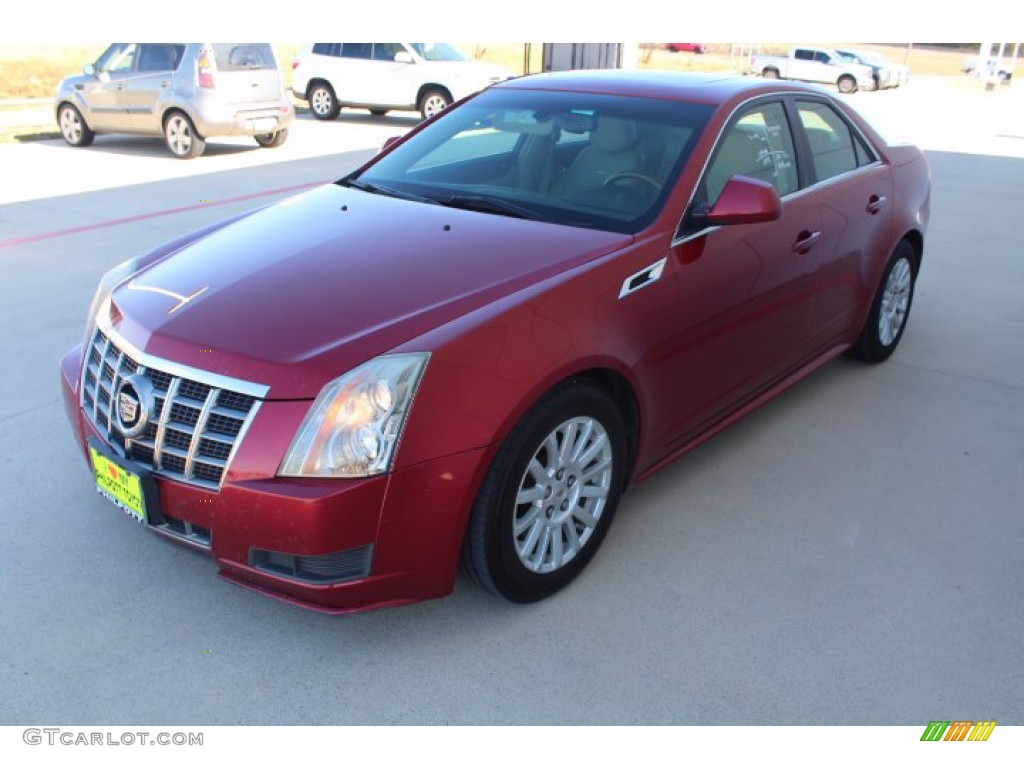 2012 CTS 3.0 Sedan - Crystal Red Tintcoat / Cashmere/Cocoa photo #4