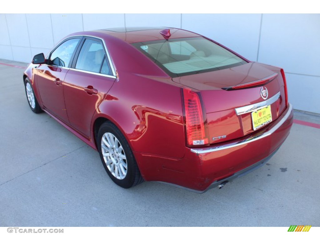 2012 CTS 3.0 Sedan - Crystal Red Tintcoat / Cashmere/Cocoa photo #6