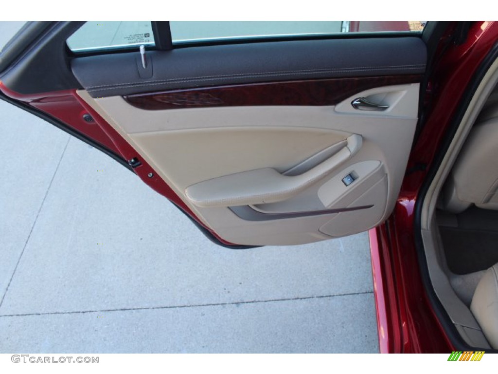 2012 CTS 3.0 Sedan - Crystal Red Tintcoat / Cashmere/Cocoa photo #17