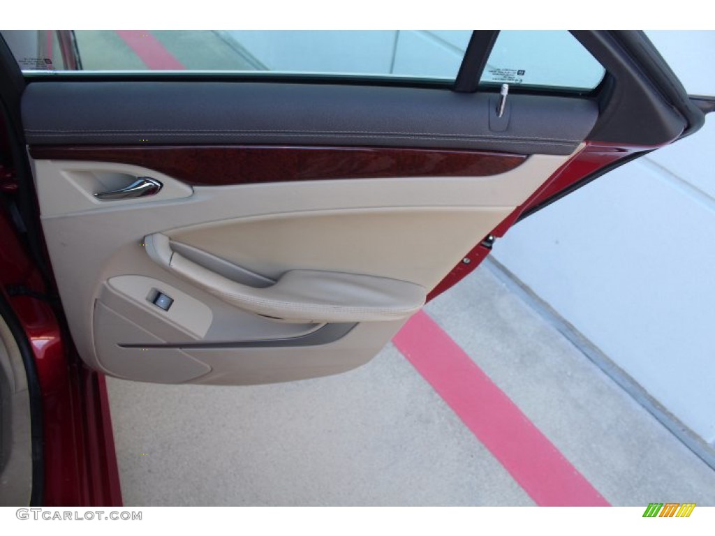 2012 CTS 3.0 Sedan - Crystal Red Tintcoat / Cashmere/Cocoa photo #23