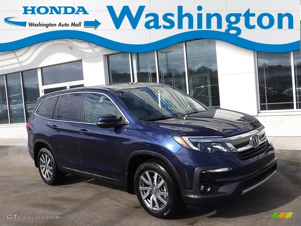 2020 Obsidian Blue Pearl Honda Pilot EXL AWD 141171825 Photo 12