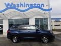 2020 Obsidian Blue Pearl Honda Pilot EX-L AWD  photo #2