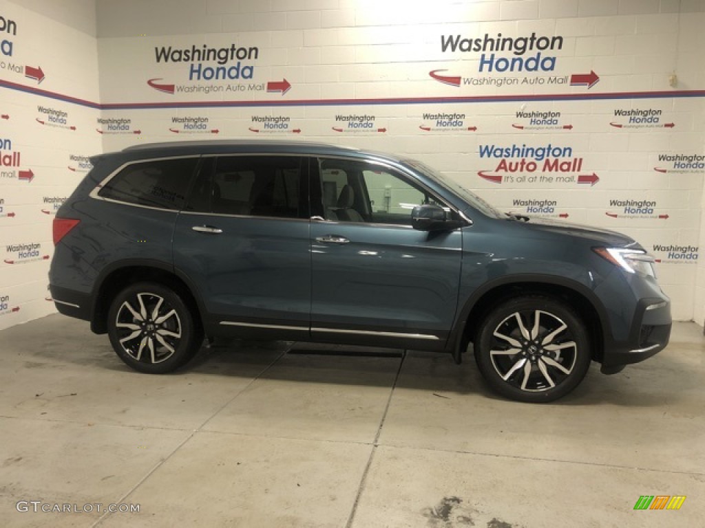 2021 Pilot Touring AWD - Steel Sapphire Metallic / Gray photo #1