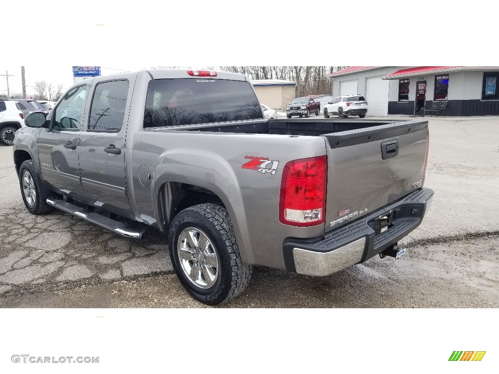 2013 Sierra 1500 SLE Crew Cab 4x4 - Stealth Gray Metallic / Light Titanium/Dark Titanium photo #4