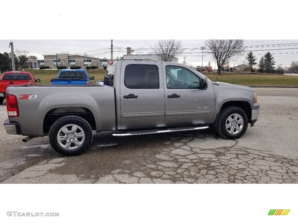 2013 Sierra 1500 SLE Crew Cab 4x4 - Stealth Gray Metallic / Light Titanium/Dark Titanium photo #7