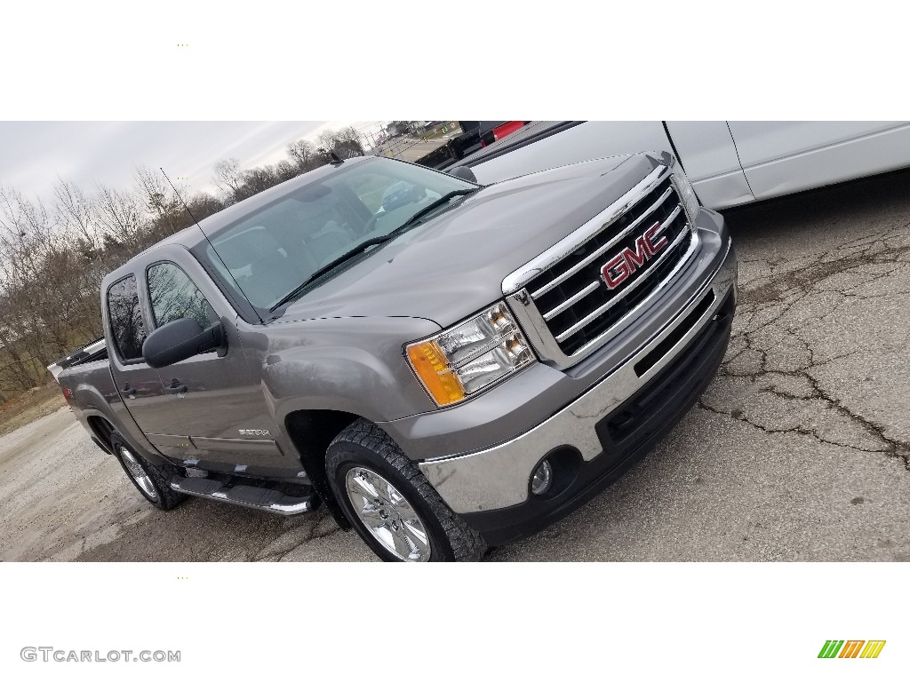 2013 Sierra 1500 SLE Crew Cab 4x4 - Stealth Gray Metallic / Light Titanium/Dark Titanium photo #15