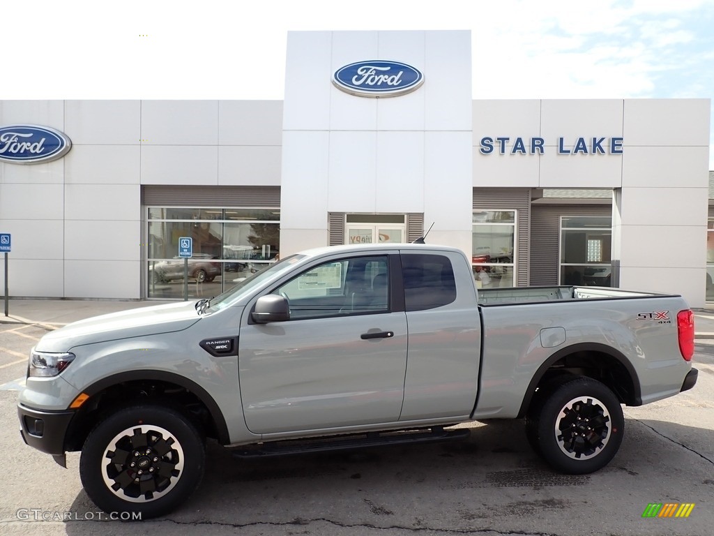 2021 Ranger STX SuperCab 4x4 - Cactus Gray Metallic / Ebony photo #1