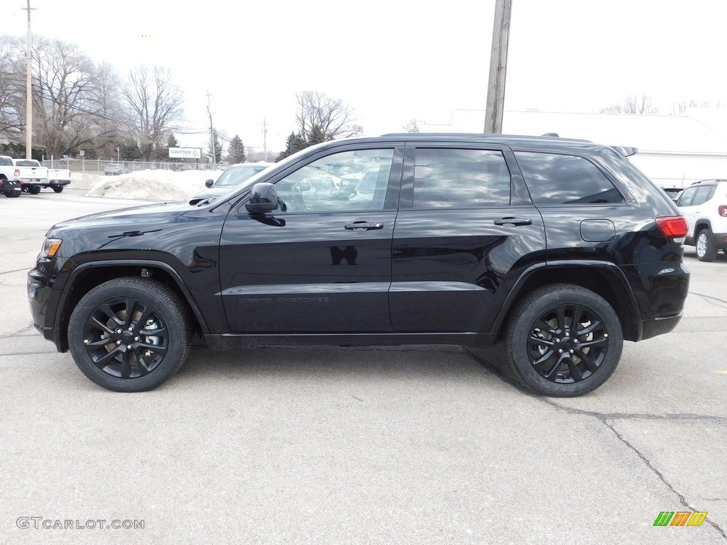 Diamond Black Crystal Pearl 2021 Jeep Grand Cherokee Laredo 4x4 Exterior Photo #141185479