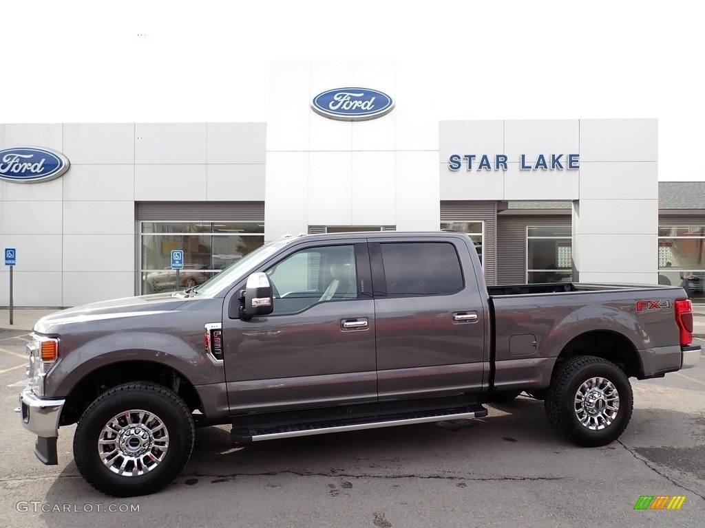 2021 F250 Super Duty XLT Crew Cab 4x4 - Carbonized Gray / Medium Earth Gray photo #1