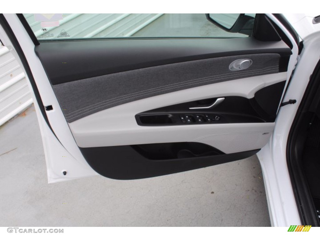 2021 Elantra Limited - Quartz White / Melange/Light Gray photo #9