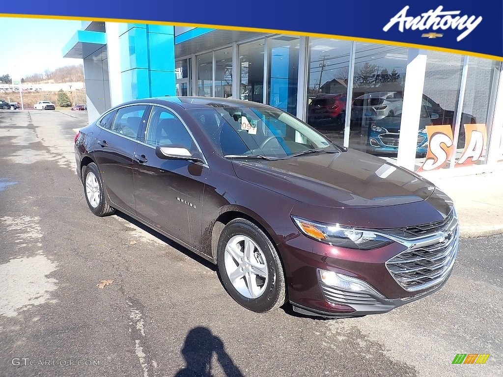 2021 Malibu LS - Black Cherry Metallic / Jet Black photo #1