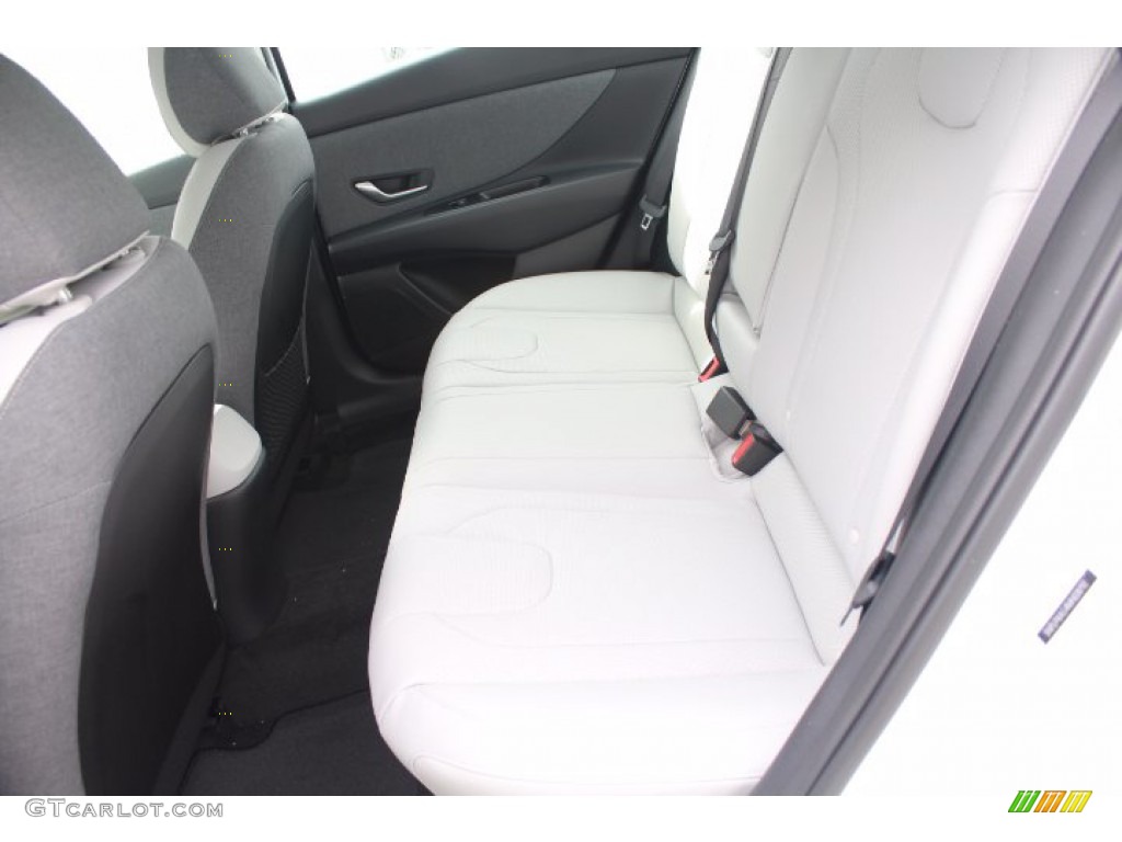 2021 Elantra Limited - Quartz White / Melange/Light Gray photo #21