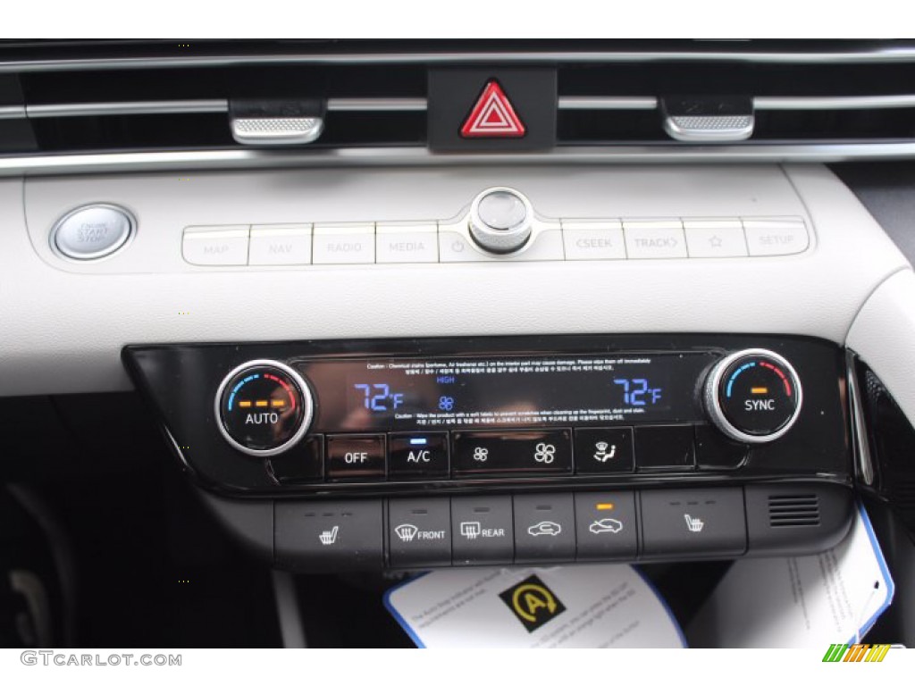 2021 Elantra Limited - Quartz White / Melange/Light Gray photo #16