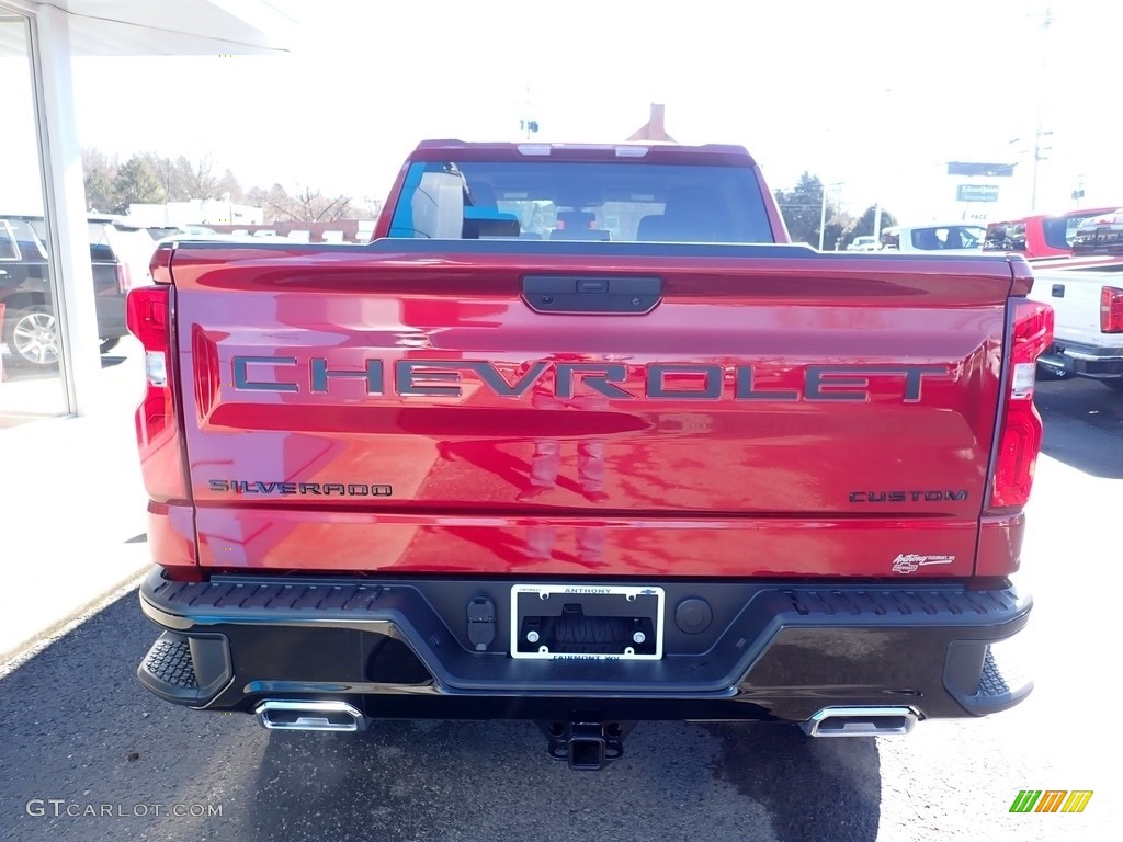 2021 Silverado 1500 Custom Trail Boss Crew Cab 4x4 - Cherry Red Tintcoat / Jet Black photo #4