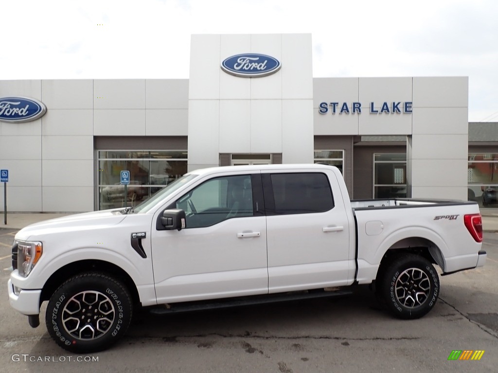 2021 F150 XLT SuperCrew 4x4 - Oxford White / Black photo #1