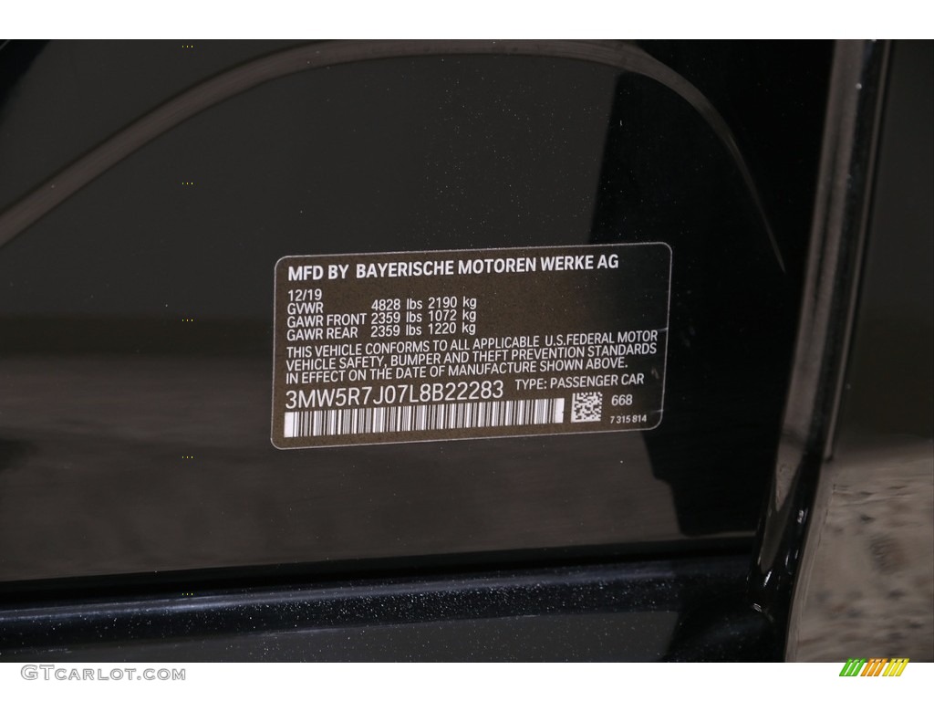 2020 3 Series 330i xDrive Sedan - Jet Black / Black photo #26