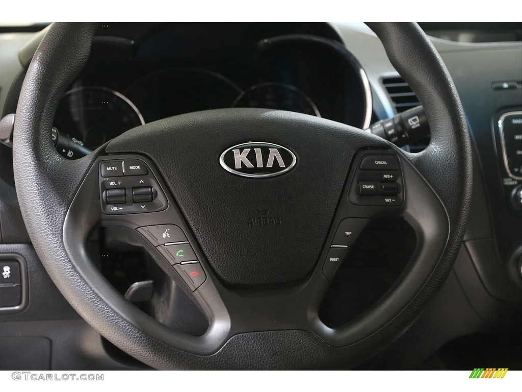 2016 Kia Forte5 LX Black Steering Wheel Photo #141188674