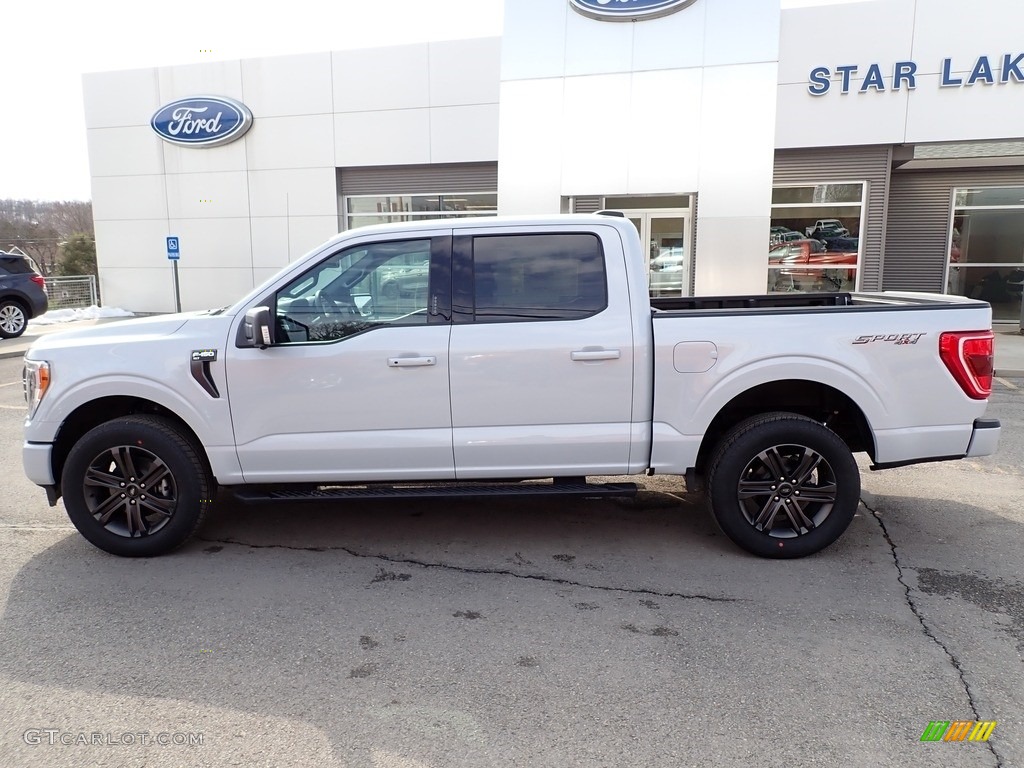 2021 F150 XLT SuperCrew 4x4 - Space White / Black photo #2