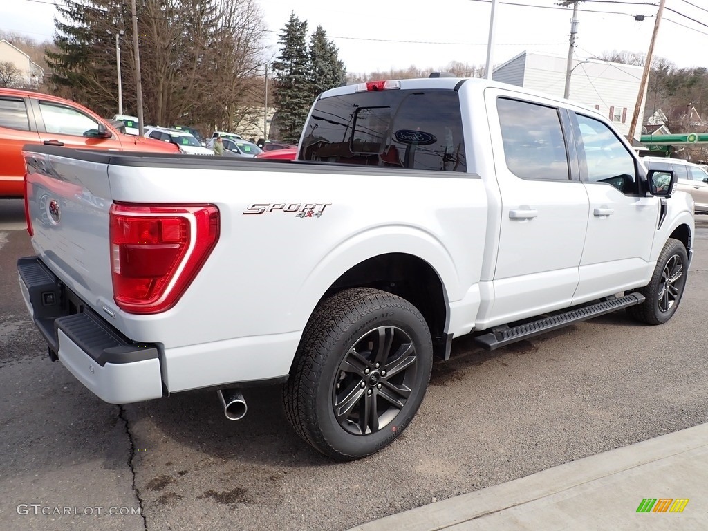 2021 F150 XLT SuperCrew 4x4 - Space White / Black photo #5