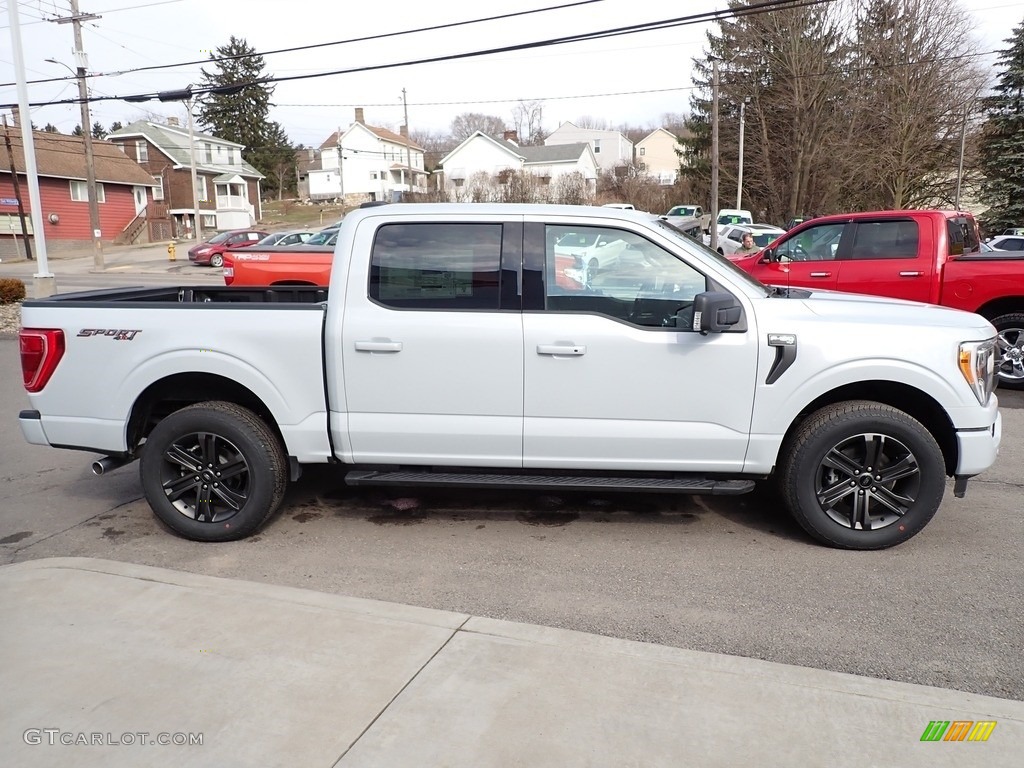 2021 F150 XLT SuperCrew 4x4 - Space White / Black photo #6