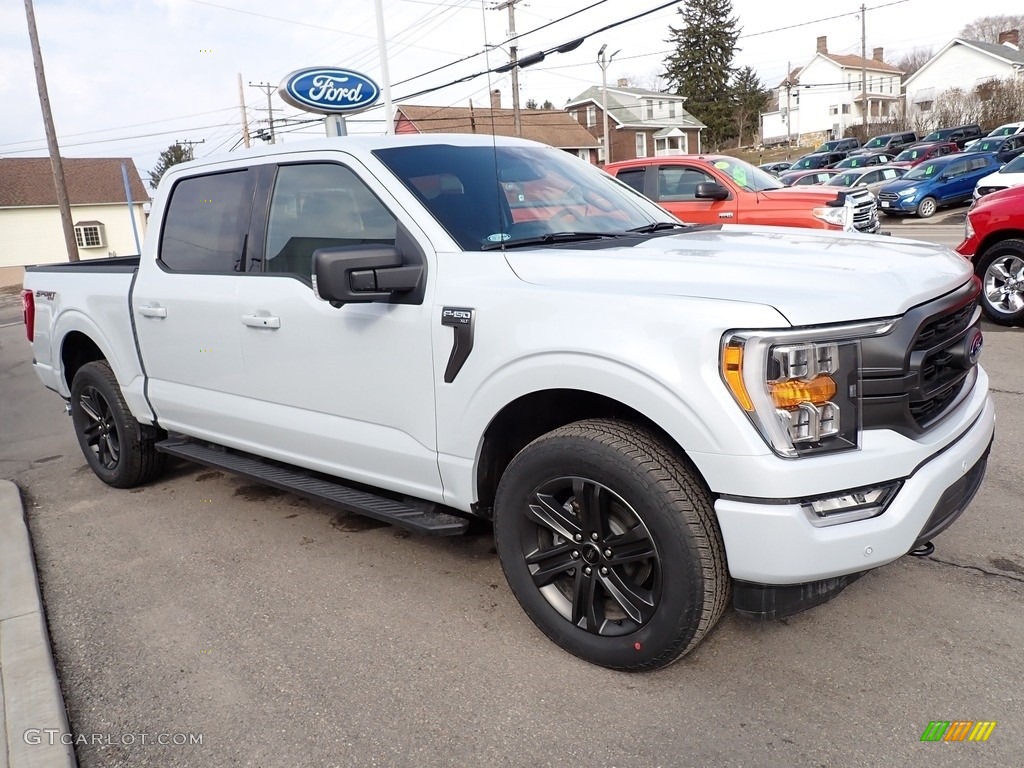 2021 F150 XLT SuperCrew 4x4 - Space White / Black photo #7