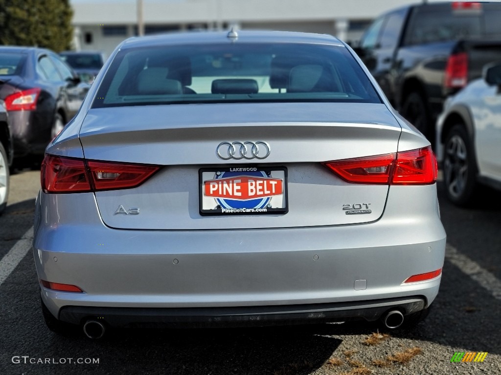 2016 A3 2.0 Premium quattro - Florett Silver Metallic / Black photo #3