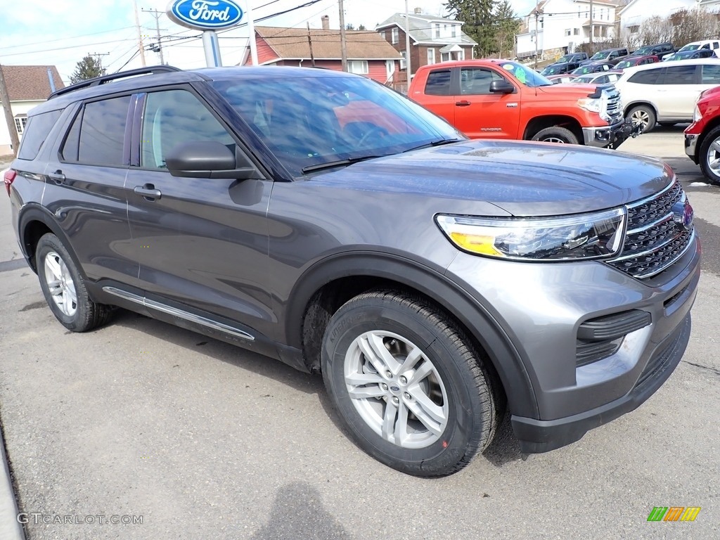 2021 Explorer XLT 4WD - Carbonized Gray Metallic / Ebony photo #8