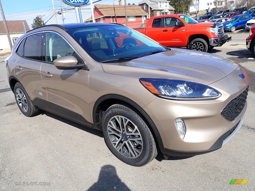 Desert Gold Metallic 2021 Ford Escape SEL 4WD Exterior Photo #141191992