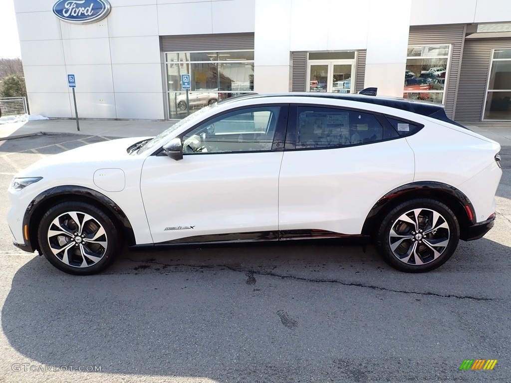 Star White Metallic Tri-Coat 2021 Ford Mustang Mach-E Premium eAWD Exterior Photo #141192220