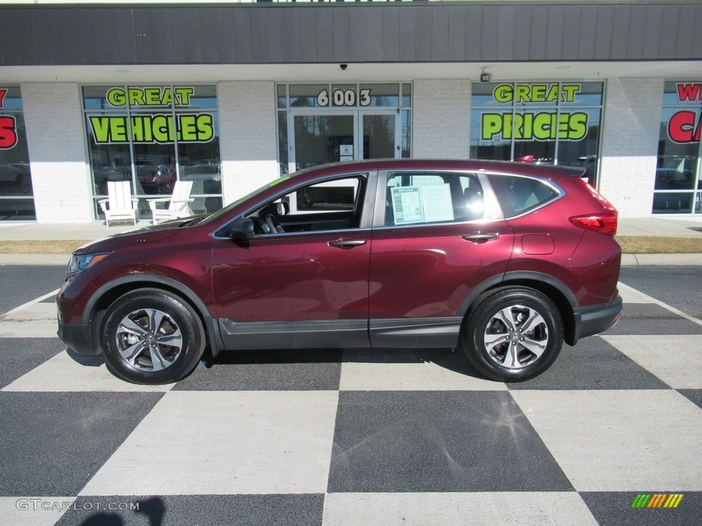 2018 CR-V LX - Basque Red Pearl II / Gray photo #1
