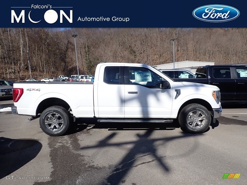 2021 F150 XLT SuperCab 4x4 - Oxford White / Medium Dark Slate photo #1