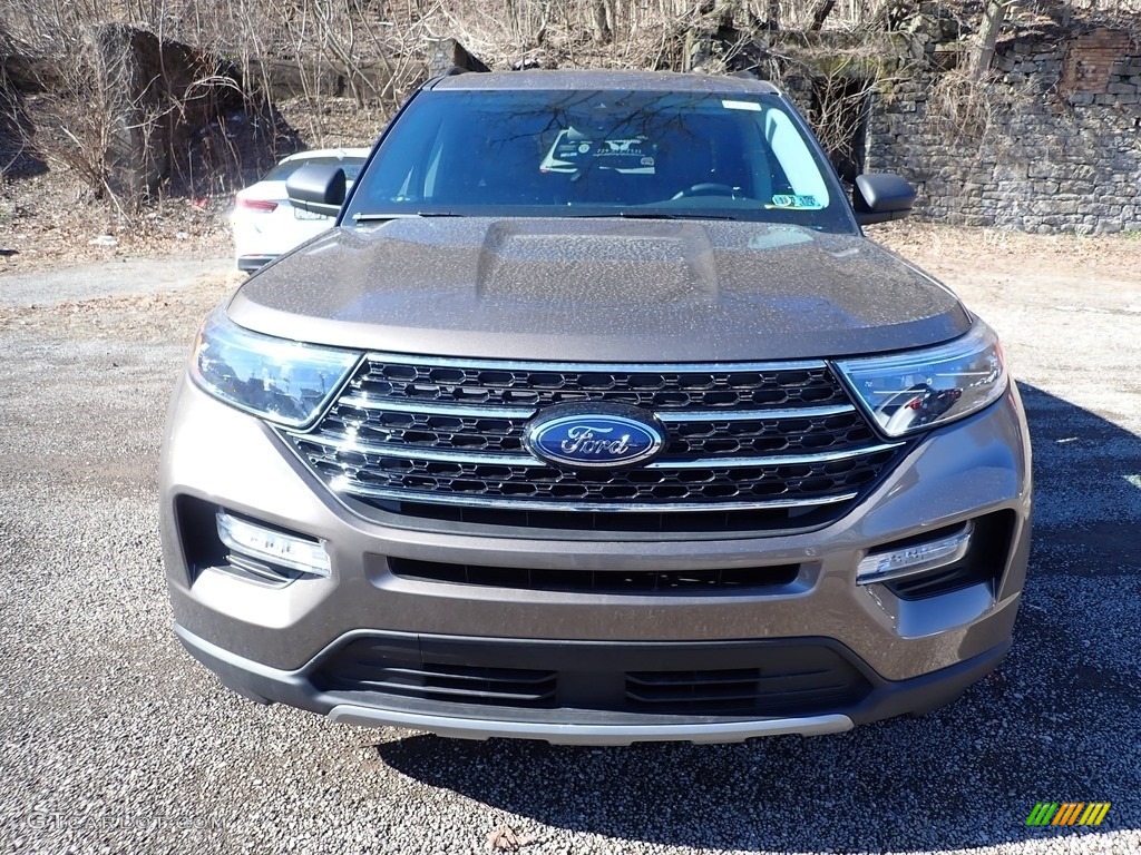 2021 Explorer XLT 4WD - Stone Gray Metallic / Ebony photo #7