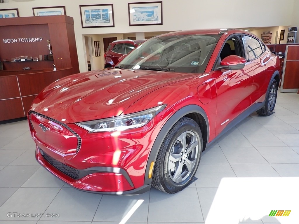 Rapid Red Metallic 2021 Ford Mustang Mach-E Select eAWD Exterior Photo #141196441