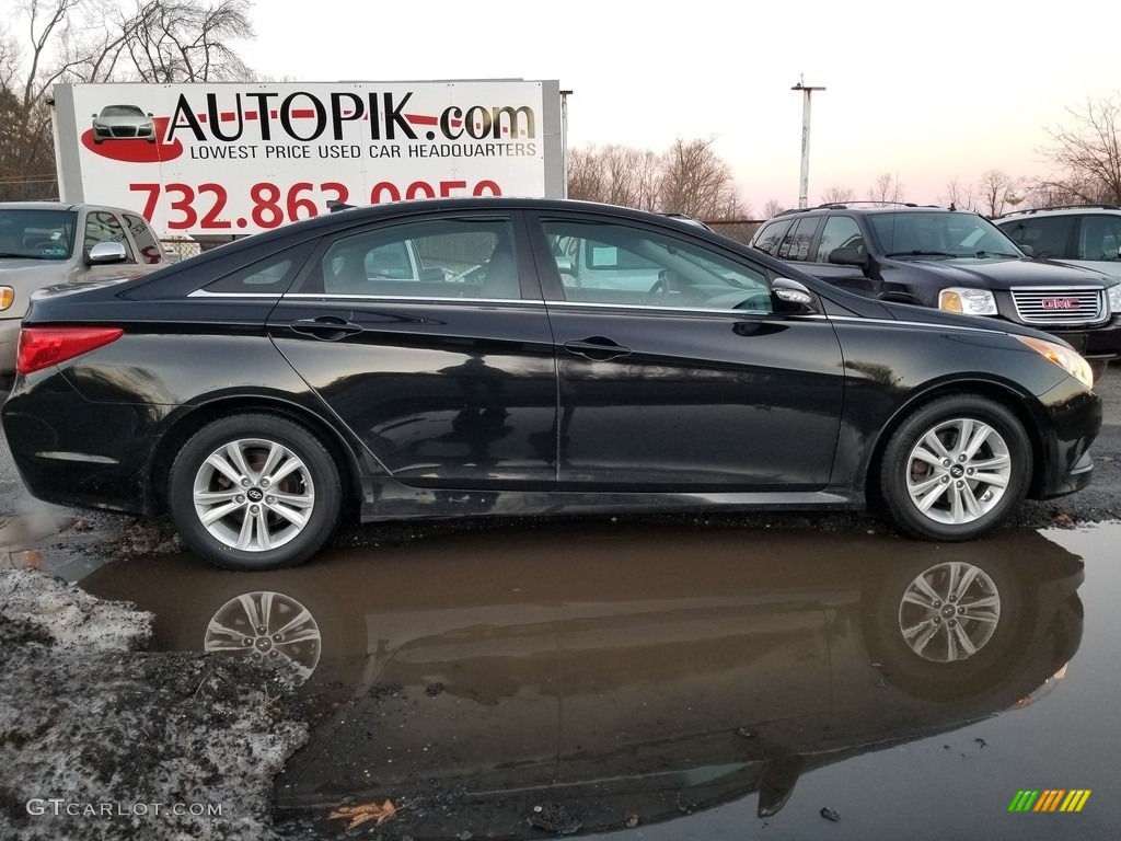 2014 Sonata GLS - Phantom Black Metallic / Gray photo #2