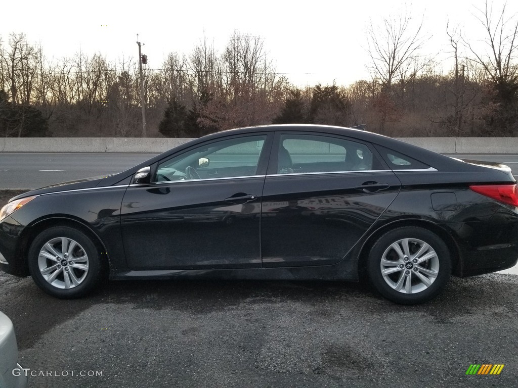 2014 Sonata GLS - Phantom Black Metallic / Gray photo #6