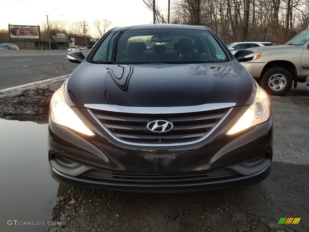 2014 Sonata GLS - Phantom Black Metallic / Gray photo #8