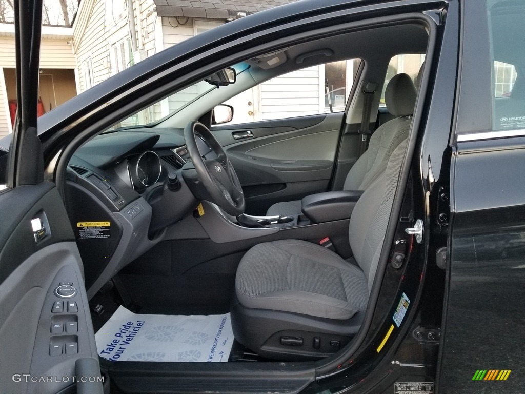 2014 Sonata GLS - Phantom Black Metallic / Gray photo #9