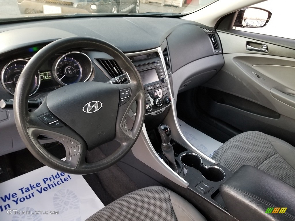 2014 Sonata GLS - Phantom Black Metallic / Gray photo #11