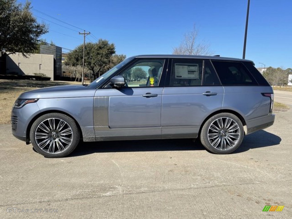 2021 Range Rover P525 Westminster - Byron Blue Metallic / Ivory/Espresso photo #7