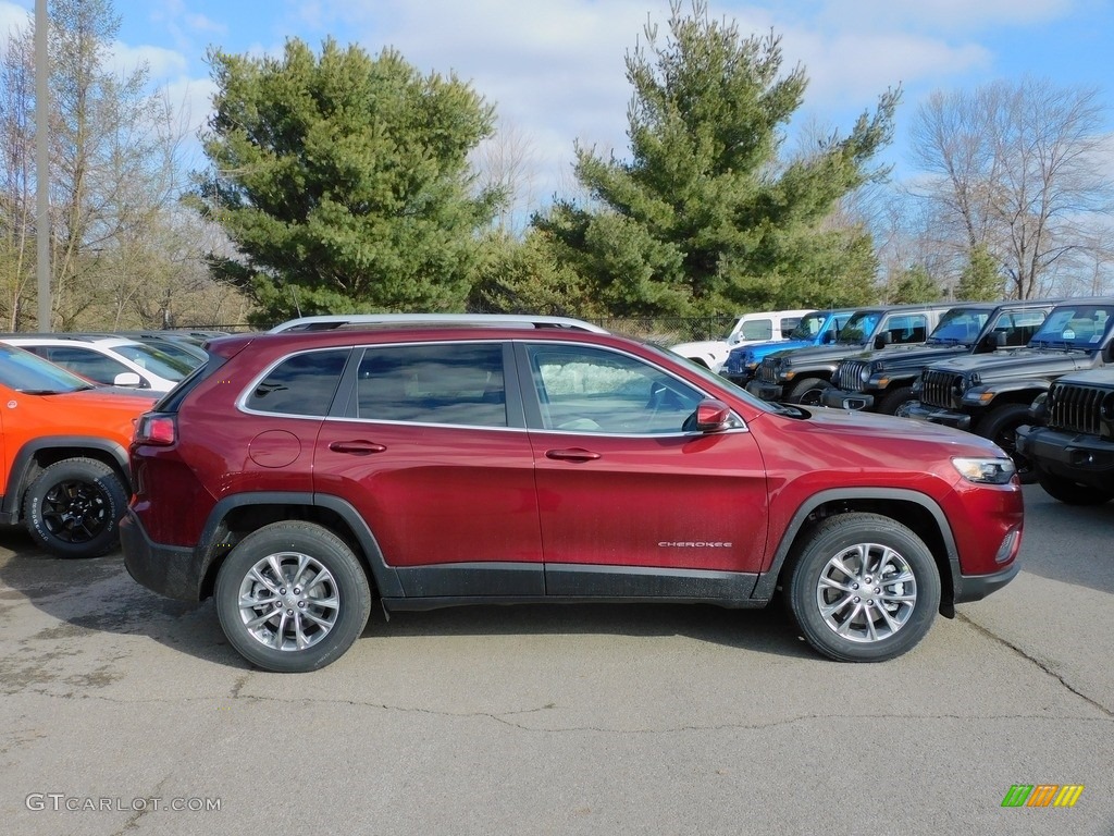 Velvet Red Pearl 2021 Jeep Cherokee Latitude Lux 4x4 Exterior Photo #141200954