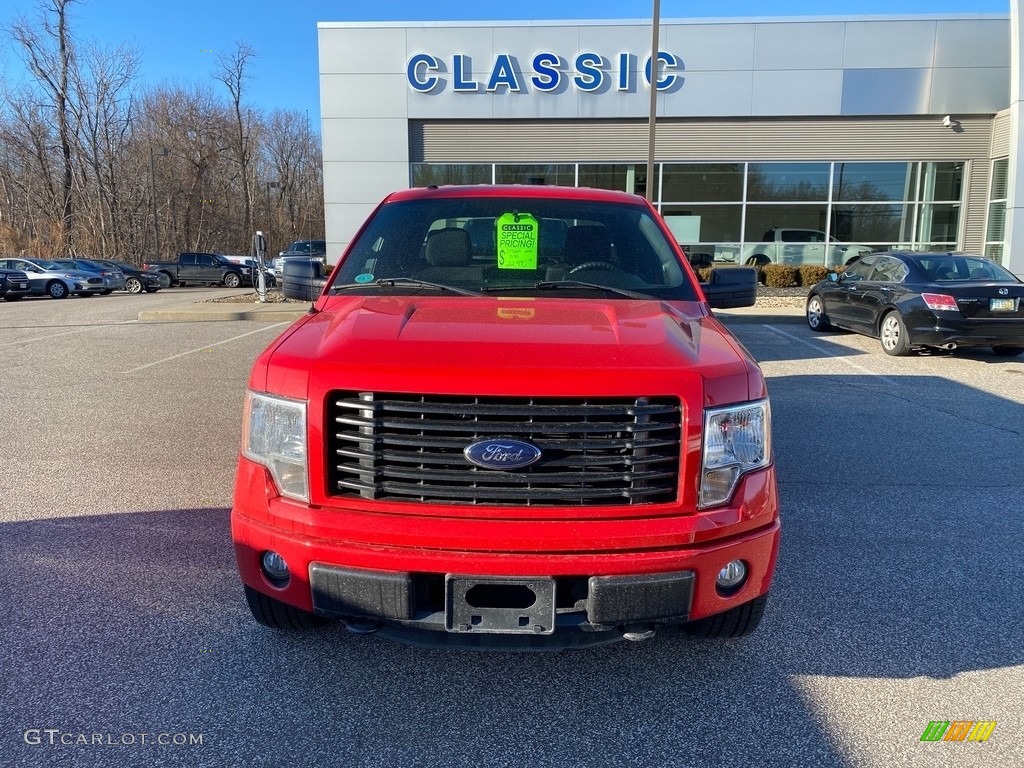 2014 F150 STX SuperCab 4x4 - Race Red / Black photo #2