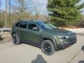 Olive Green Pearl 2021 Jeep Cherokee Traihawk 4x4 Exterior