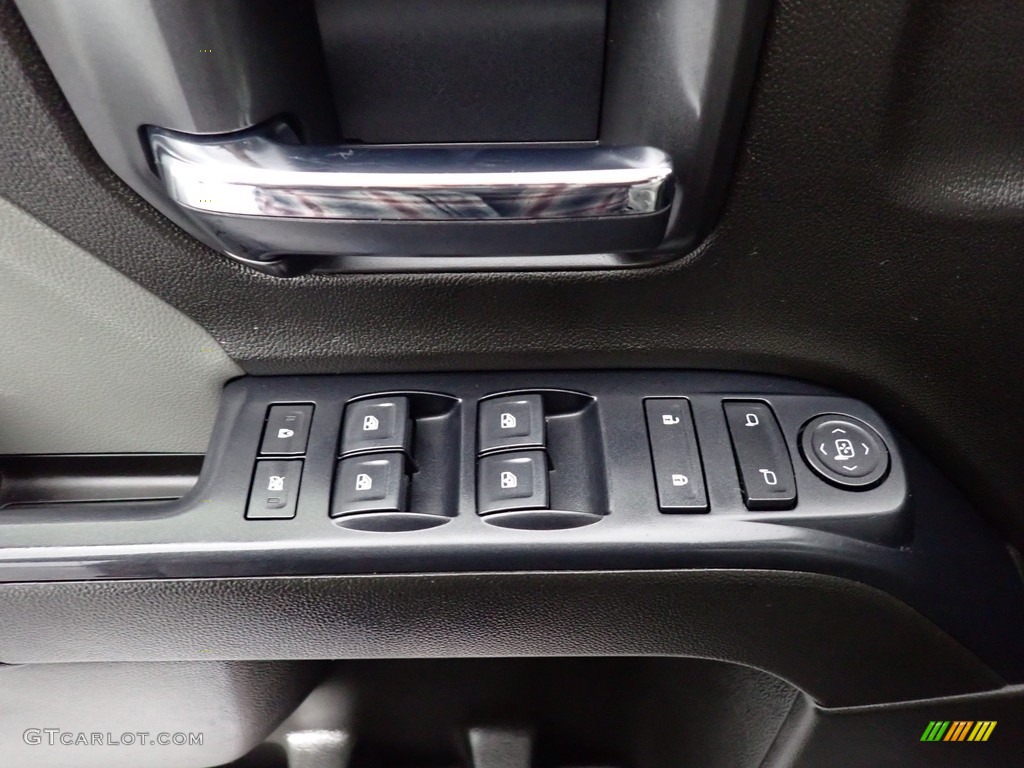 2018 Chevrolet Silverado 1500 Custom Double Cab 4x4 Dark Ash/Jet Black Door Panel Photo #141202382