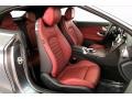 Cranberry Red/Black 2018 Mercedes-Benz C 300 Cabriolet Interior Color