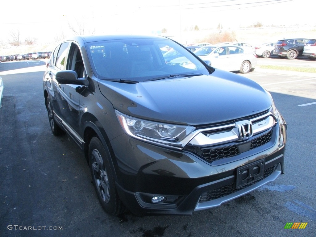 2018 CR-V EX-L AWD - Dark Olive Metallic / Black photo #7