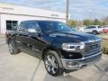 2021 Diamond Black Crystal Pearl Ram 1500 Long Horn Crew Cab 4x4  photo #3